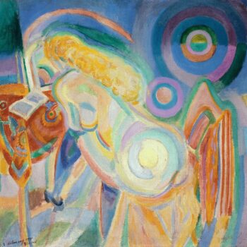 Robert Delaunay - Nude woman reading 2