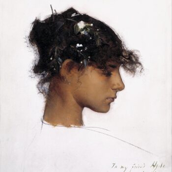 Sargent - Rosina Ferrara, Head of a Capri Girl