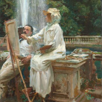 Sargent - The Fountain in Villa Torlonia Italy
