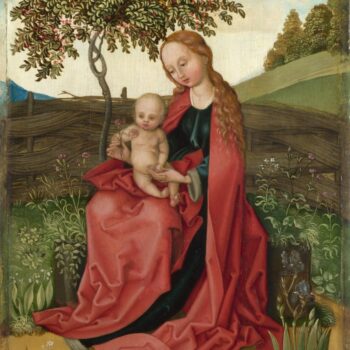 Style of Martin Schongauer - The Virgin and Child in a Garden