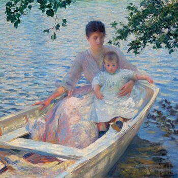 Tarbell - Mother and Child in a Boat