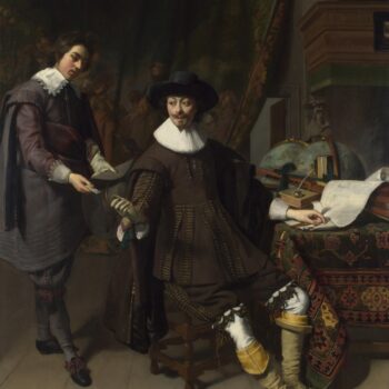 Thomas de Keyser - Portrait of Constantijn Huygens and his Clerk