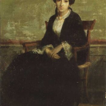 A Portrait of Genevieve Bouguereau 1850