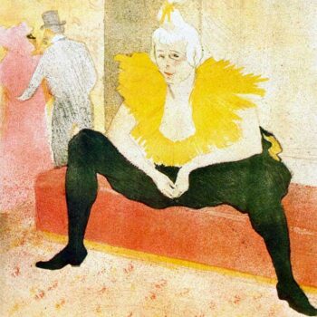 Sitting Clown by Toulouse-Lautrec