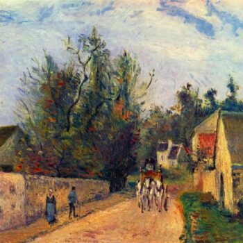 Stagecoach After Ennery by Pissarro