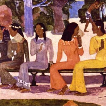The Market by Gauguin