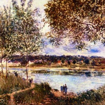 The Path to The Old Ferry, 1880 by Sisley
