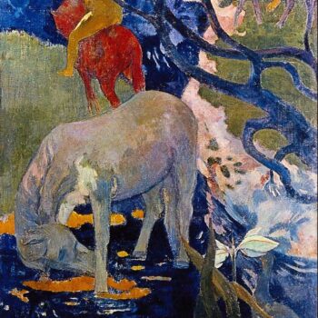 The White Horse by Gauguin