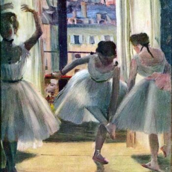 Three Dancers in a Practice Room by Degas