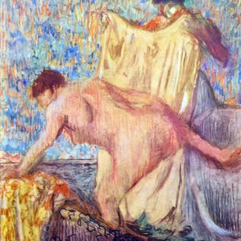 Withdrawing from The Bathtub by Degas