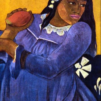 Woman with Mango by Gauguin