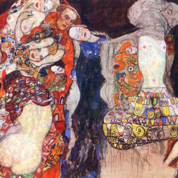 Adorn The Bride with Veil and Wreath by Klimt