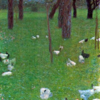 After The Rain (Garden with Chickens in St. Agatha) by Klimt