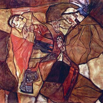 Agony (The Death Struggle) by Egon Schiele