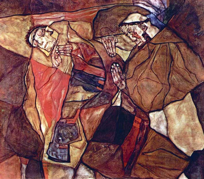 Agony (The Death Struggle) by Egon Schiele.jpg