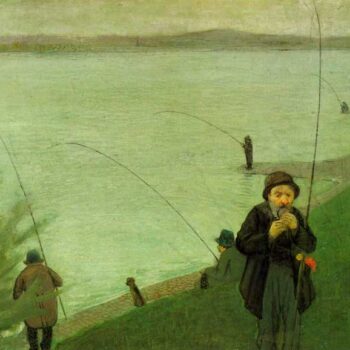 Anglers on The Rhine by Macke