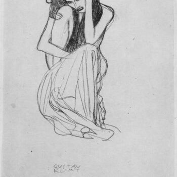 Crouching from The Front by Klimt