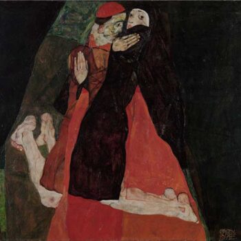 Egon Schiele - Cardinal and Nun