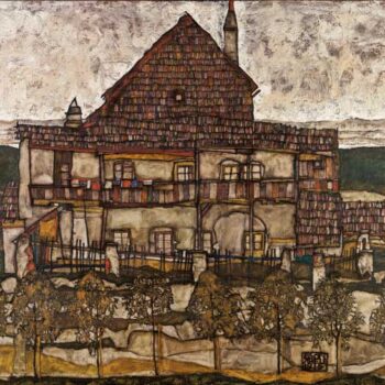 Egon Schiele - House with Shingle Roof