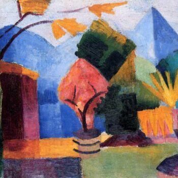 Garden on The Lake of Thun by Macke