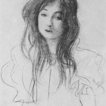 Girl with Long Hair by Klimt