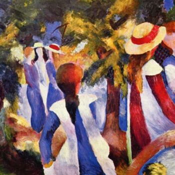 Girls in The Open by August Macke