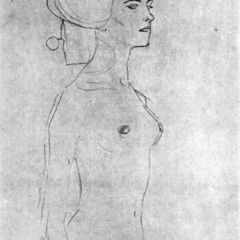 Half a Picture to The Right Schreitenden by Klimt