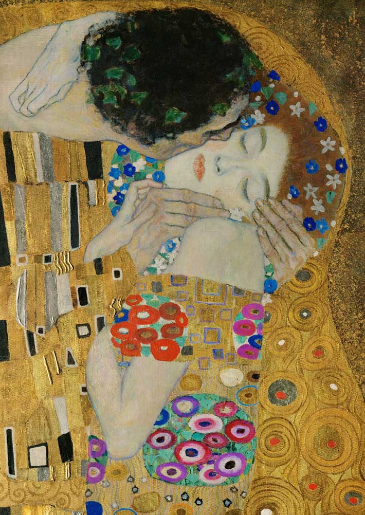 Klimt - The Kiss (Detail)