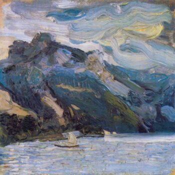 Lake Traunsee with Mountains by Richard Gerstl