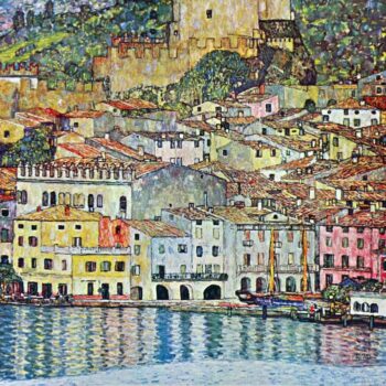 Malcena at The Gardasee by Klimt