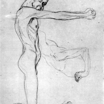 Man with With Outstretched Arms by Klimt
