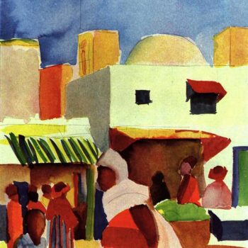 Market in Algier by Macke