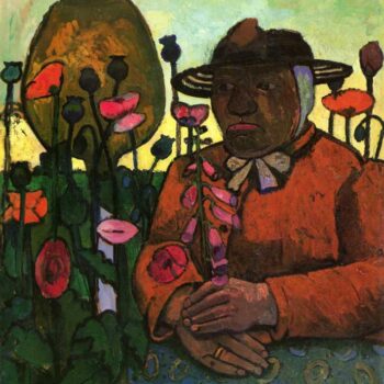 Old Woman in The Garden by Paula Modersohn-Becker