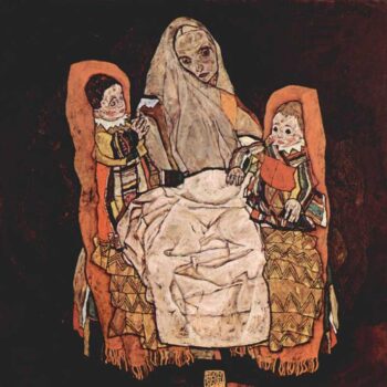 Parent with Two Children (The Mother) by Schiele