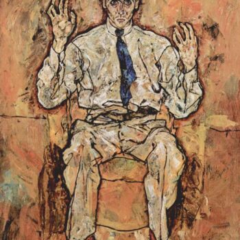 Portrait of Albert Paris Von GĚŁĺ_Tersloh by Egon Schiele