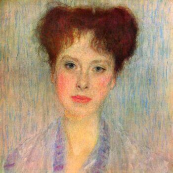 Portrait of Gertha FersĚŁĺ¦VĚŁĺÁNyi (Detail) by Klimt
