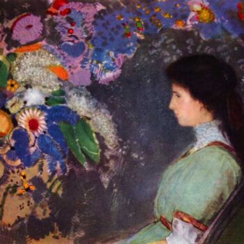 Portrait of Violet Heymann by Odilon Redon