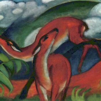 Red Deer Ii by Franz Marc