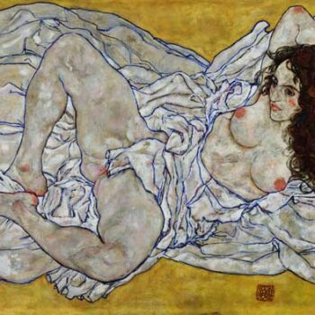 Resting Nude by Schiele