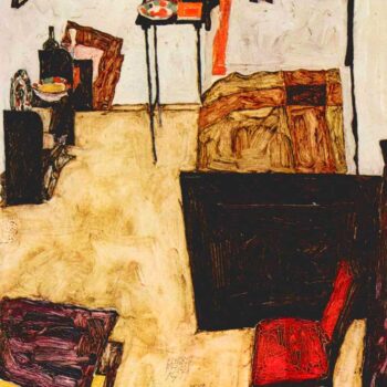Schiele's Living Room in Neulengbach by Schiele