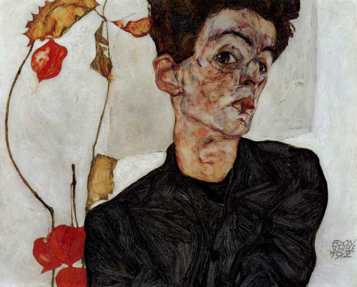 Self-Portrait by Schiele