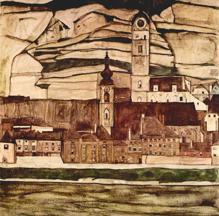 Stone on The Danube Ii by Schiele