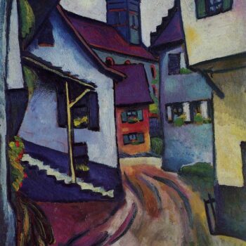 Street with a Church in Kandern by Macke
