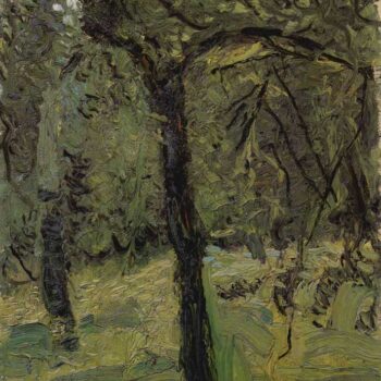 Sunny Meadow with Fruit Trees by Richard Gerstl