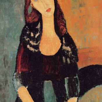 Modigliani - Portrait of Jeanne Hebuterne in Dark Clothes