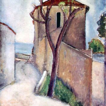 Modigliani - Tree and House