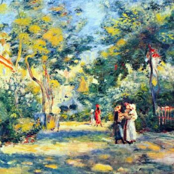 A Garden in Montmartre by Renoir