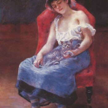 A Girl Asleep by Renoir