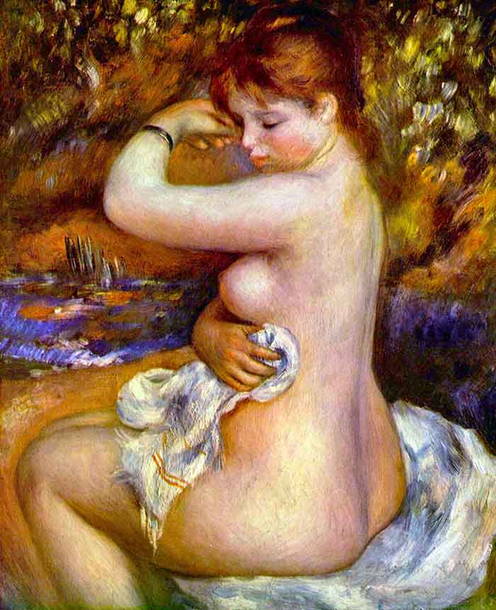 After The Bath by Renoir