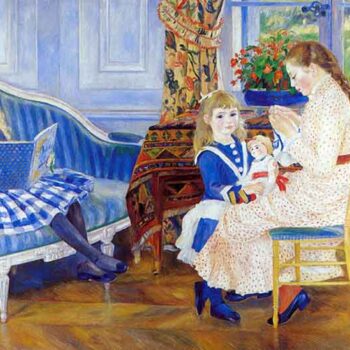 Children in The Afternoon in Wargemont by Renoir